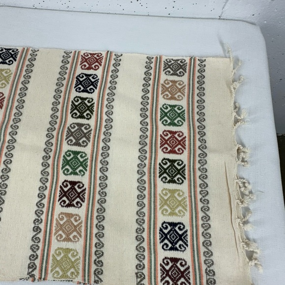 Mexican Southwest Backstrap Loom Table Runner 74 x 14.2” - Picture 8 of 14